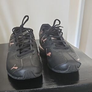 Puma Black and Pink Athletic Shoes